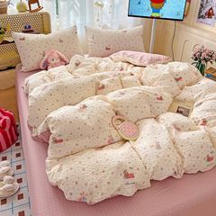 4Pcs PreCloud Linen | Set Đũi Xu Kem Style trẻ trung hiện đại | ID 4PCSPRECLOUD06