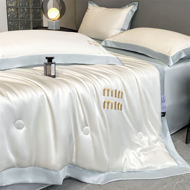 4Pcs Satin Babric | MinMin Standard Bedsets Summer Blanket | ID 4PCSSFABRICMIN05