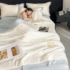 4Pcs Satin Babric | MinMin Standard Bedsets Summer Blanket | ID 4PCSSFABRICMIN05