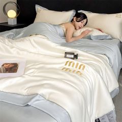 4Pcs Satin Babric | MinMin Standard Bedsets Summer Blanket | ID 4PCSSFABRICMIN05