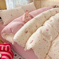 4Pcs PreCloud Linen | Set Đũi Xu Kem Style trẻ trung hiện đại | ID 4PCSPRECLOUD06