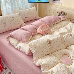 4Pcs PreCloud Linen | Set Đũi Xu Kem Style trẻ trung hiện đại | ID 4PCSPRECLOUD06
