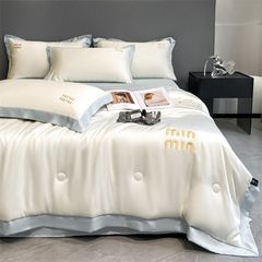 4Pcs Satin Babric | MinMin Standard Bedsets Summer Blanket | ID 4PCSSFARBRICMIN005