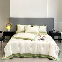 4Pcs Satin Babric | MinMin Standard Bedsets Summer Blanket | ID 4PCSSFARBRICMIN006