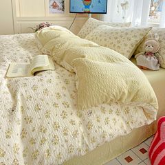 4Pcs PreCloud Linen | Set Đũi Xu Kem Style trẻ trung hiện đại | ID 4PCSPRECLOUD07