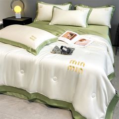 4Pcs Satin Babric | MinMin Standard Bedsets Summer Blanket | ID 4PCSSFARBRICMIN006