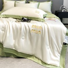 4Pcs Satin Babric | MinMin Standard Bedsets Summer Blanket | ID 4PCSSFARBRICMIN006