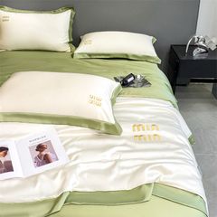 4Pcs Satin Babric | MinMin Standard Bedsets Summer Blanket | ID 4PCSSFARBRICMIN006