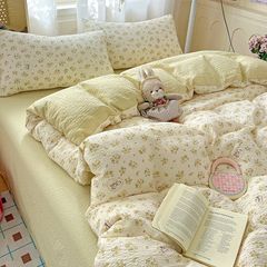 4Pcs PreCloud Linen | Set Đũi Xu Kem Style trẻ trung hiện đại | ID 4PCSPRECLOUD07