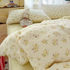 4Pcs PreCloud Linen | Set Đũi Xu Kem Style trẻ trung hiện đại | ID 4PCSPRECLOUD07