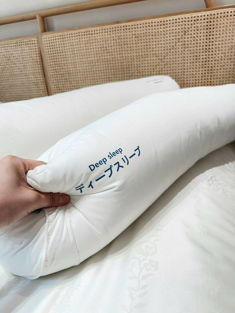 RUỘT GỐI ÔM CAO CẤP DEEPSLEEP CHẤT LƯỢNG ÁO GỐI COTTON BÔNG LÕI MICROFIBER SIZE 35*100CM