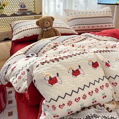 4Pcs PreCloud Linen | Set Đũi Xu Kem Style trẻ trung hiện đại | ID 4PCSPRECLOUD08