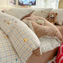 4Pcs PreCloud Linen | Set Đũi Xu Kem Style trẻ trung hiện đại | ID 4PCSPRECLOUD09