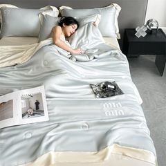 4Pcs Satin Babric | MinMin Standard Bedsets Summer Blanket | ID 4PCSSFARBRICMIN007