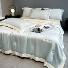 4Pcs Satin Babric | MinMin Standard Bedsets Summer Blanket | ID 4PCSSFARBRICMIN007