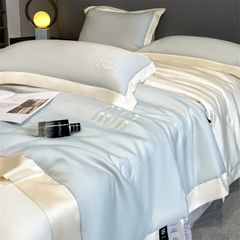4Pcs Satin Babric | MinMin Standard Bedsets Summer Blanket | ID 4PCSSFABRICMIN07