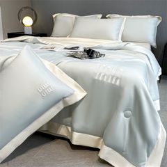 4Pcs Satin Babric | MinMin Standard Bedsets Summer Blanket | ID 4PCSSFARBRICMIN007