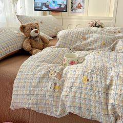 4Pcs PreCloud Linen | Set Đũi Xu Kem Style trẻ trung hiện đại | ID 4PCSPRECLOUD09