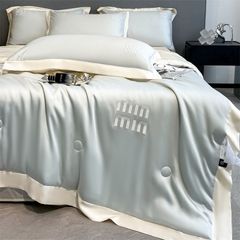 4Pcs Satin Babric | MinMin Standard Bedsets Summer Blanket | ID 4PCSSFABRICMIN07