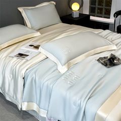 4Pcs Satin Babric | MinMin Standard Bedsets Summer Blanket | ID 4PCSSFARBRICMIN007