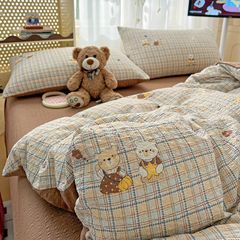 4Pcs PreCloud Linen | Set Đũi Xu Kem Style trẻ trung hiện đại | ID 4PCSPRECLOUD09