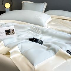 4Pcs Satin Babric | MinMin Standard Bedsets Summer Blanket | ID 4PCSSFABRICMIN07