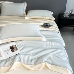 4Pcs Satin Babric | MinMin Standard Bedsets Summer Blanket | ID 4PCSSFABRICMIN07