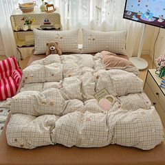 4Pcs PreCloud Linen | Set Đũi Xu Kem Style trẻ trung hiện đại | ID 4PCSPRECLOUD09