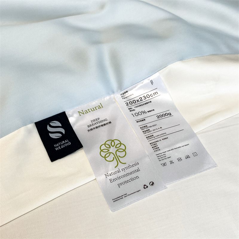 4Pcs Satin Babric | MinMin Standard Bedsets Summer Blanket | ID 4PCSSFARBRICMIN007