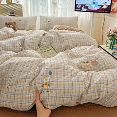 4Pcs PreCloud Linen | Set Đũi Xu Kem Style trẻ trung hiện đại | ID 4PCSPRECLOUD09