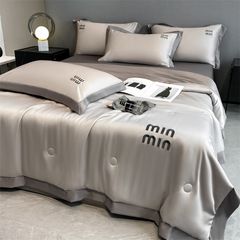 4Pcs Satin Babric | MinMin Standard Bedsets Summer Blanket | ID 4PCSSFABRICMIN08