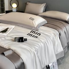 4Pcs Satin Babric | MinMin Standard Bedsets Summer Blanket | ID 4PCSSFABRICMIN08