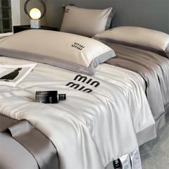 4Pcs Satin Babric | MinMin Standard Bedsets Summer Blanket | ID 4PCSSFARBRICMIN008
