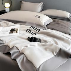 4Pcs Satin Babric | MinMin Standard Bedsets Summer Blanket | ID 4PCSSFABRICMIN08