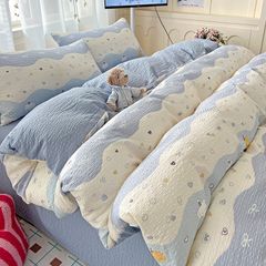 4Pcs PreCloud Linen | Set Đũi Xu Kem Style trẻ trung hiện đại | ID 4PCSPRECLOUD10