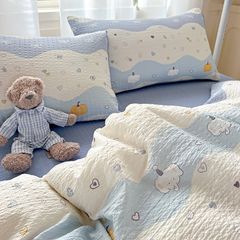 4Pcs PreCloud Linen | Set Đũi Xu Kem Style trẻ trung hiện đại | ID 4PCSPRECLOUD10