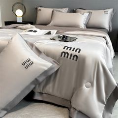 4Pcs Satin Babric | MinMin Standard Bedsets Summer Blanket | ID 4PCSSFARBRICMIN008