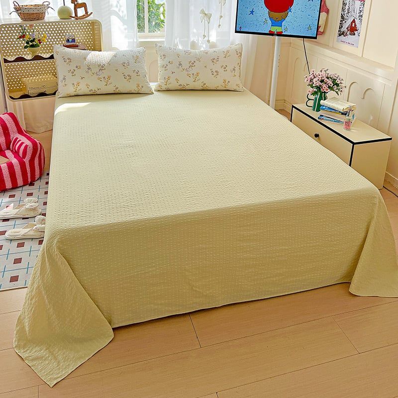 4Pcs PreCloud Linen | Set Đũi Xu Kem Style trẻ trung hiện đại | ID 4PCSPRECLOUD11