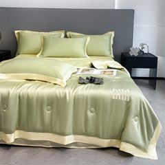 4Pcs Satin Babric | MinMin Standard Bedsets Summer Blanket | ID 4PCSSFARBRICMIN009