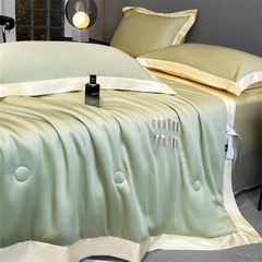 4Pcs Satin Babric | MinMin Standard Bedsets Summer Blanket | ID 4PCSSFARBRICMIN009