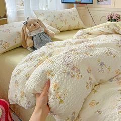 4Pcs PreCloud Linen | Set Đũi Xu Kem Style trẻ trung hiện đại | ID 4PCSPRECLOUD11