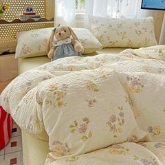 4Pcs PreCloud Linen | Set Đũi Xu Kem Style trẻ trung hiện đại | ID 4PCSPRECLOUD11