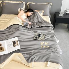 4Pcs Satin Babric | MinMin Standard Bedsets Summer Blanket | ID 4PCSSFARBRICMIN010