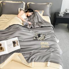 4Pcs Satin Babric | MinMin Standard Bedsets Summer Blanket | ID 4PCSSFABRICMIN10