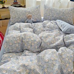 4Pcs PreCloud Linen | Set Đũi Xu Kem Style trẻ trung hiện đại | ID 4PCSPRECLOUD12