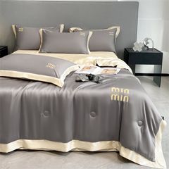 4Pcs Satin Babric | MinMin Standard Bedsets Summer Blanket | ID 4PCSSFARBRICMIN010