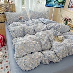 4Pcs PreCloud Linen | Set Đũi Xu Kem Style trẻ trung hiện đại | ID 4PCSPRECLOUD12