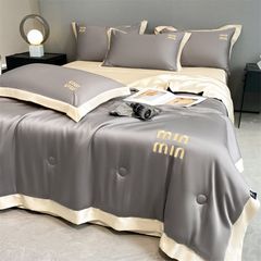 4Pcs Satin Babric | MinMin Standard Bedsets Summer Blanket | ID 4PCSSFARBRICMIN010
