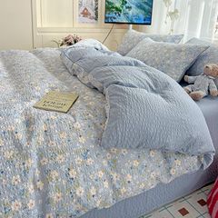 4Pcs PreCloud Linen | Set Đũi Xu Kem Style trẻ trung hiện đại | ID 4PCSPRECLOUD12