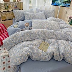 4Pcs PreCloud Linen | Set Đũi Xu Kem Style trẻ trung hiện đại | ID 4PCSPRECLOUD12